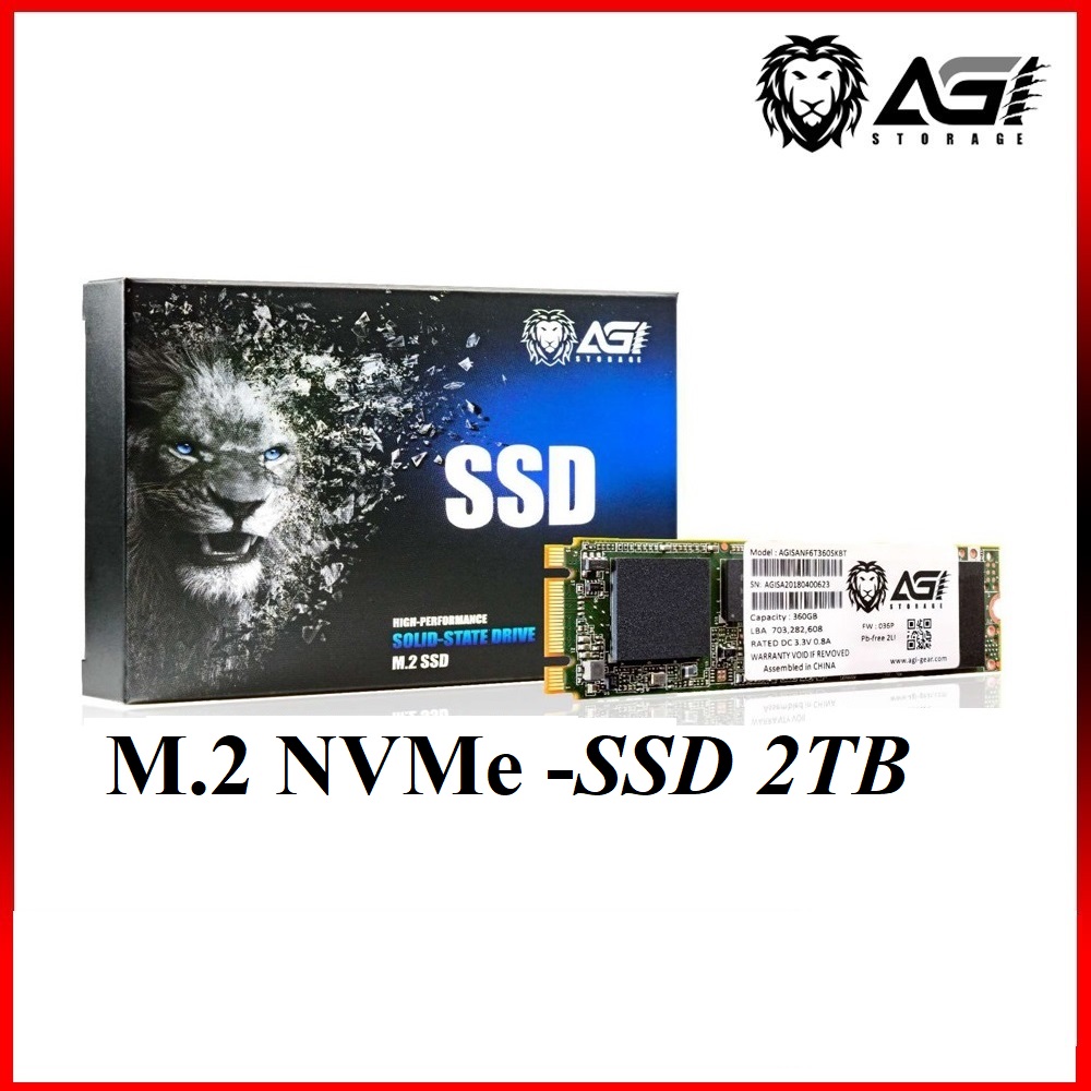 AGI M.2 NVMe 2TB SSD HIGH PERFORMANCE